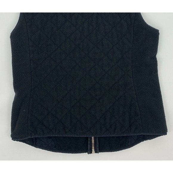 Women's Abercrombie‎ & Fitch Soft Shell Fleece Quilted Zip Up Vest Black S - Picture 7 of 8